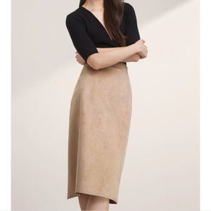 Babaton Suede Pencil Skirt Sz 0